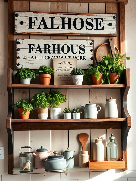 rustic farmhouse decor signs