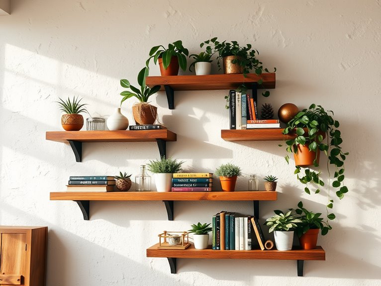 rustic pallet wood shelf