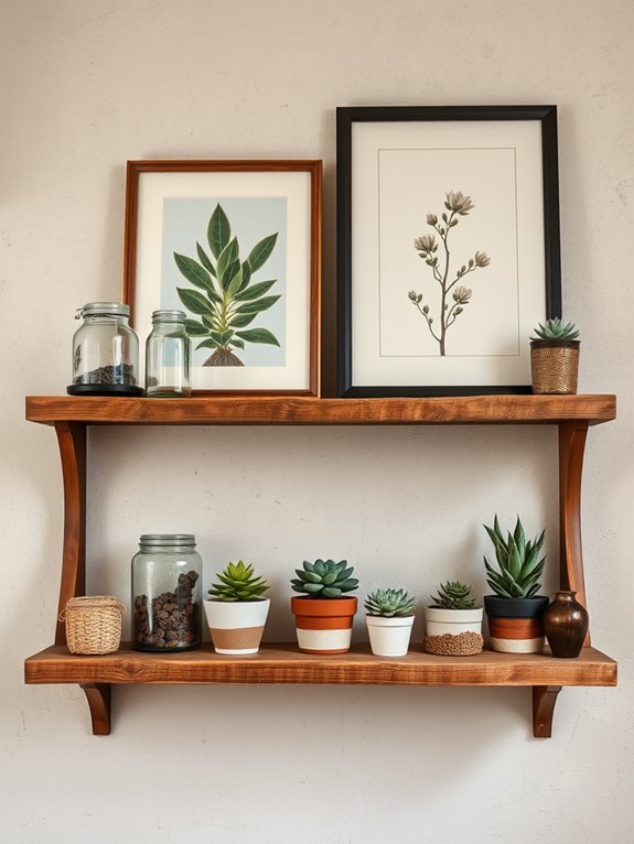 rustic shelf decor ideas