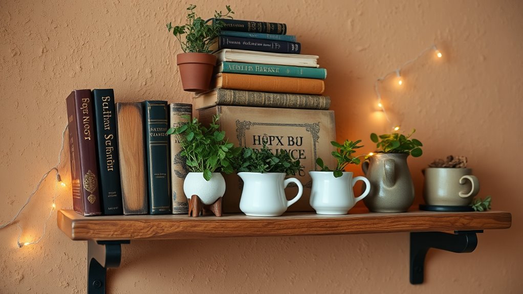 rustic shelf decoration ideas