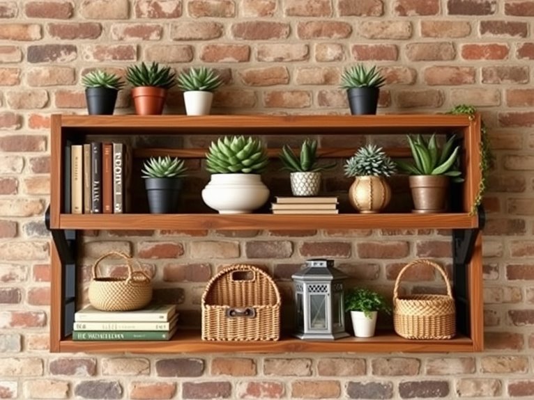 rustic shelf decoration ideas