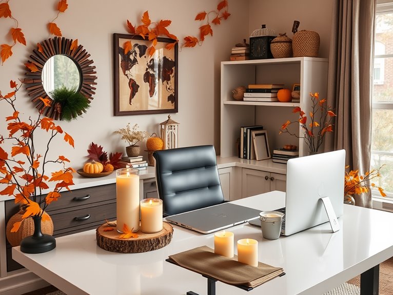 seasonal decor for home office