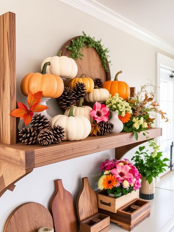 seasonal decorative accents added