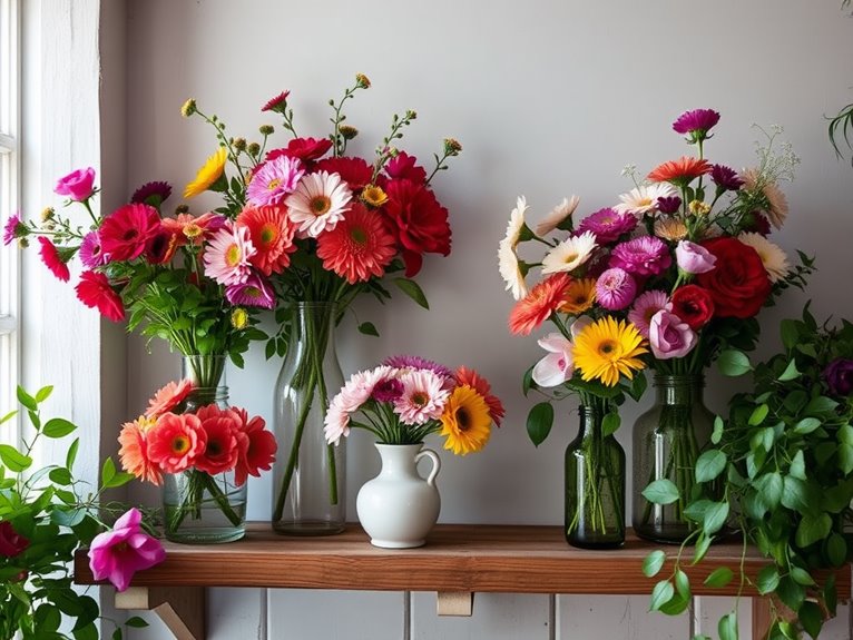 seasonal floral arrangements desired