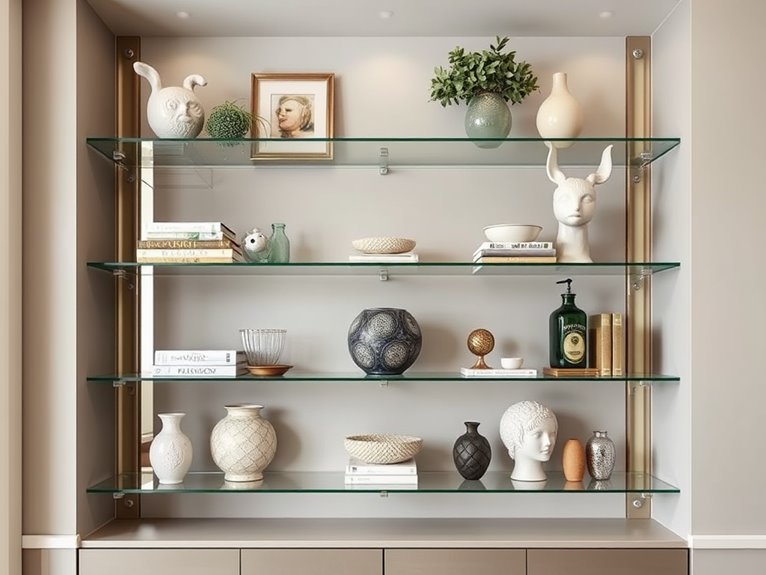 selecting appropriate glass shelves