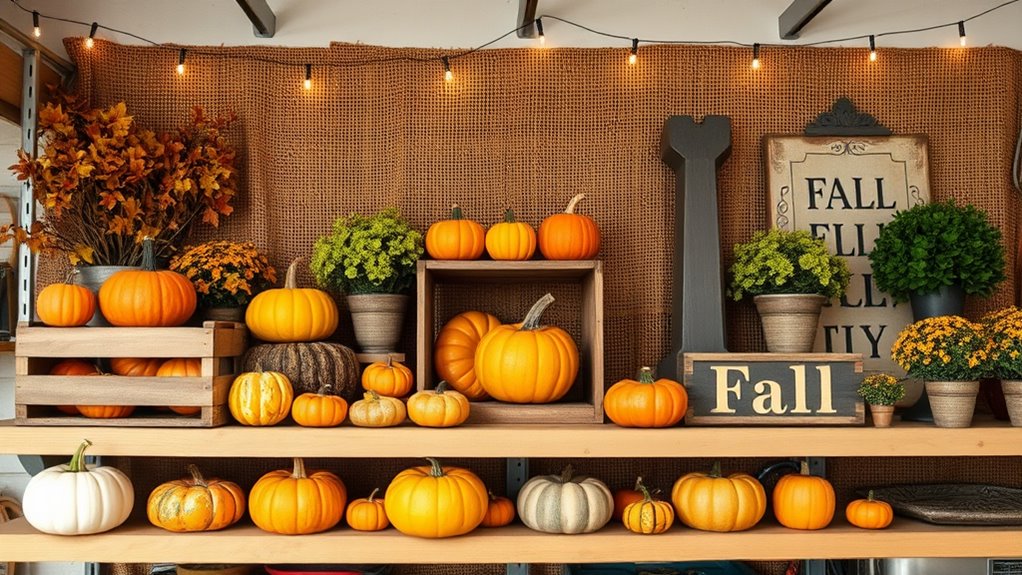 selecting fall garage decor