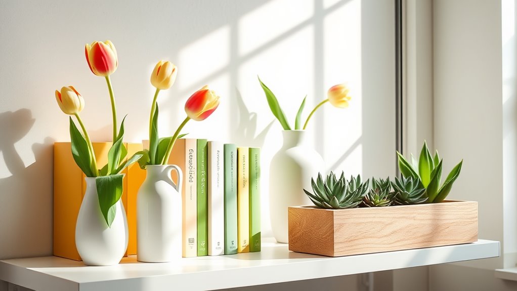 selecting spring office decor