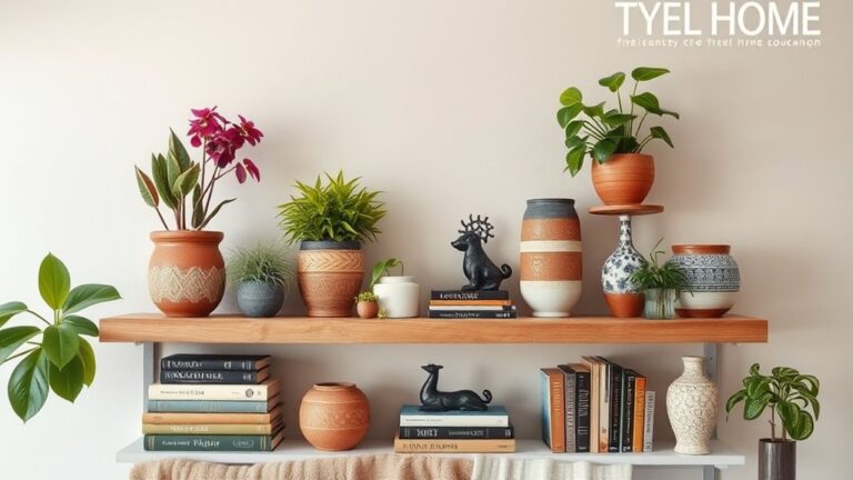 shelf decor layering tips