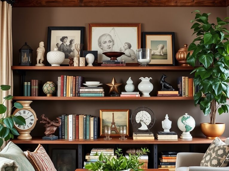 shelf styling enhances aesthetics