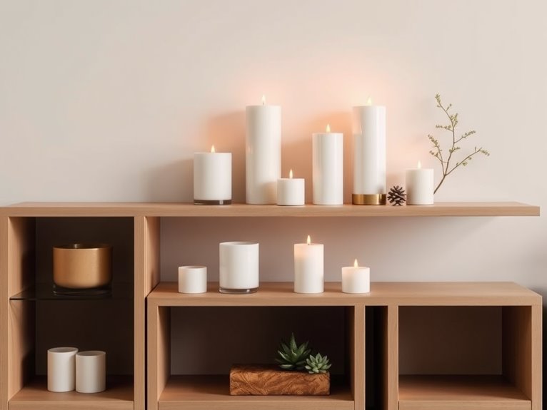 simple candle arrangement idea