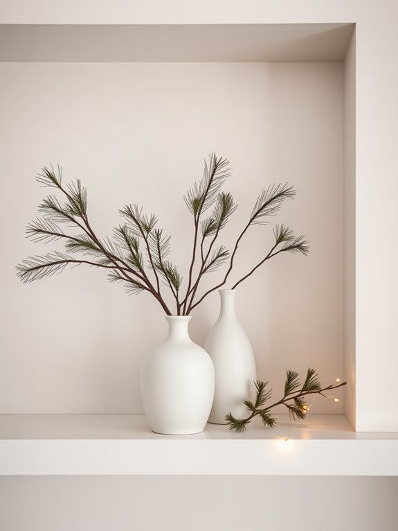 simple elegant winter decor