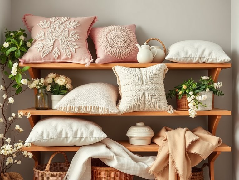 soft and inviting fabrics