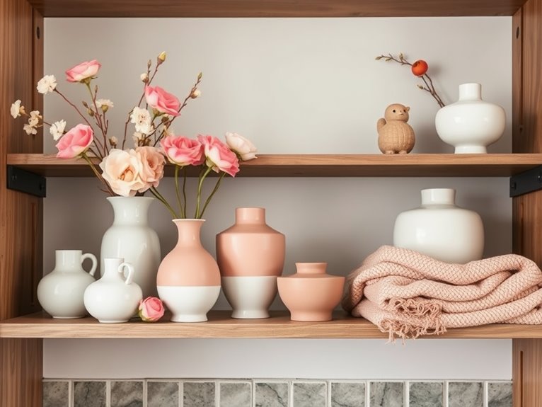 soft pink and orange