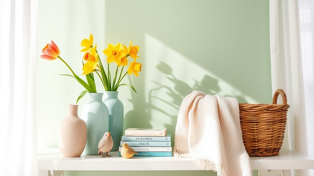 spring family room decor