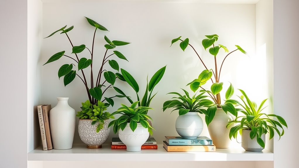 spring shelf decor ideas