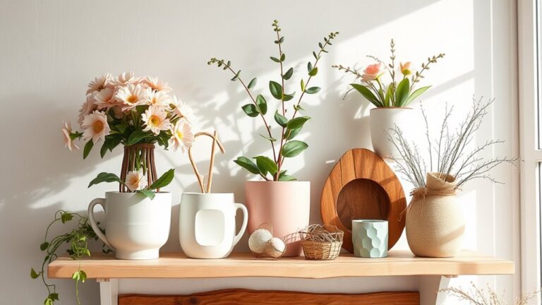 spring shelf decor ideas