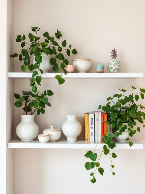 spring shelf styling tips