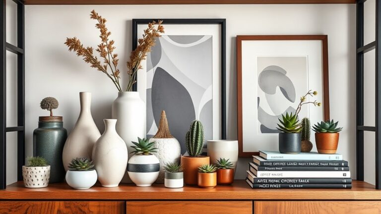 stylish apartment shelf decor