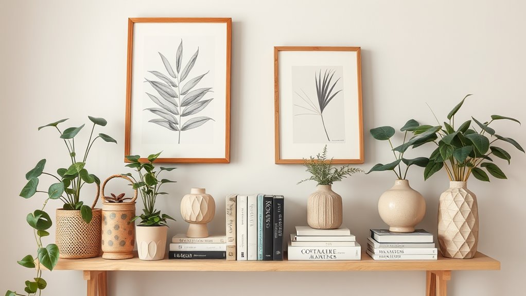 stylish bedroom shelf decor