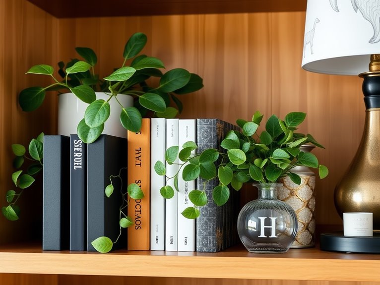 stylish black bookends display