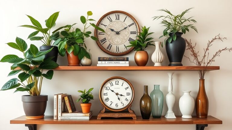 stylish hall shelf decor