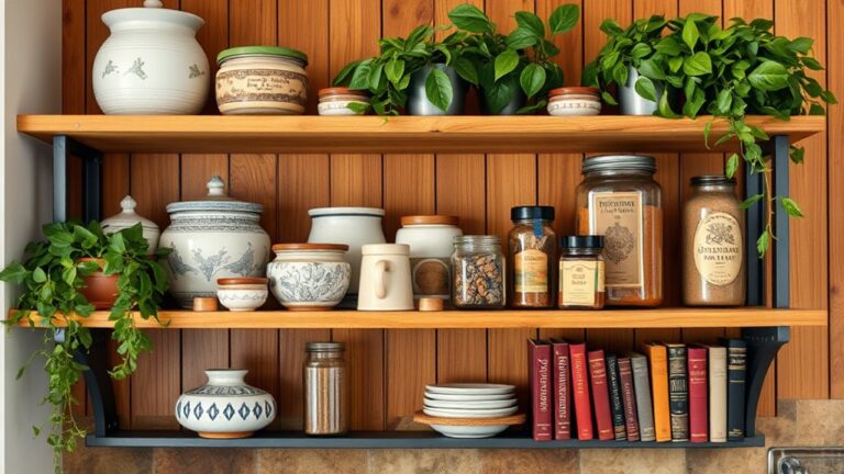 stylish open shelf decor