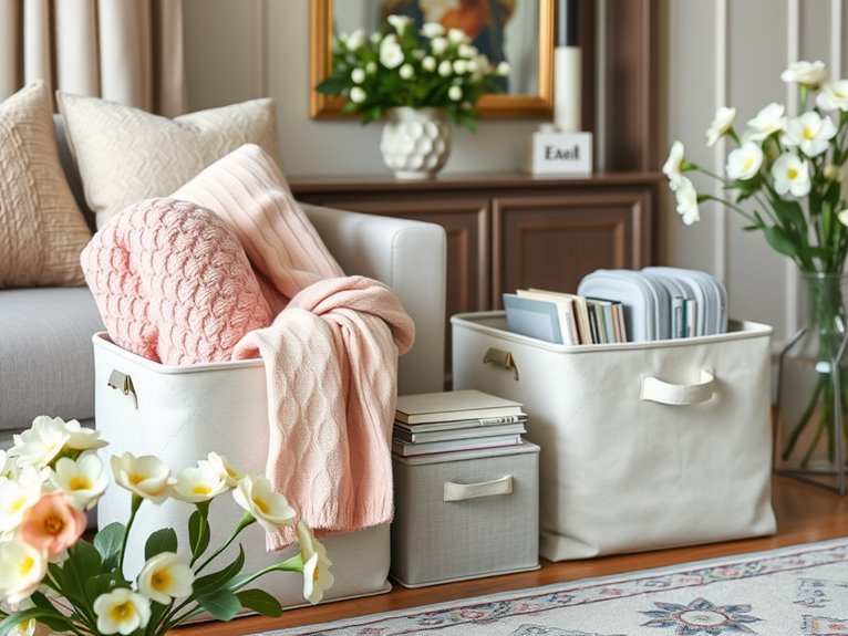 stylish organization with bins