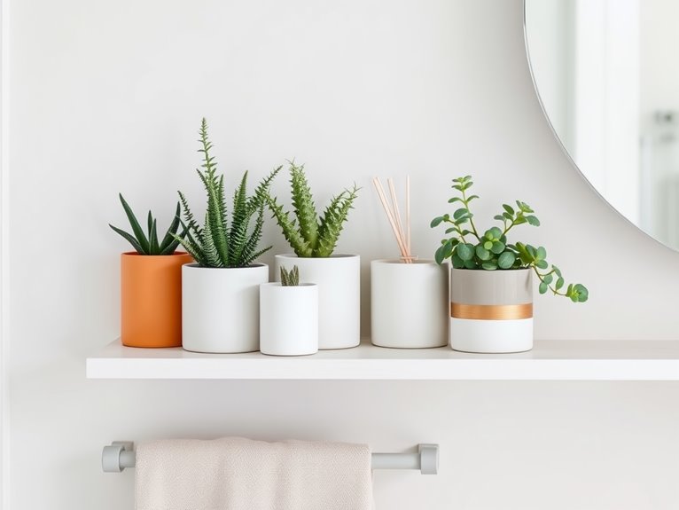 stylish simple shelf decor