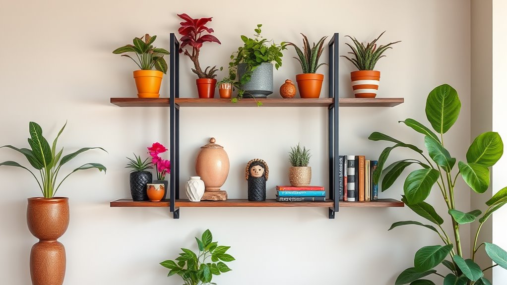 stylish square shelf decor