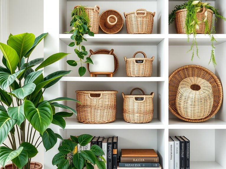 stylish storage with baskets