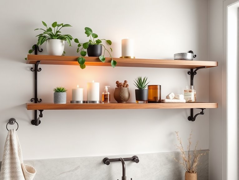 stylish support for shelves
