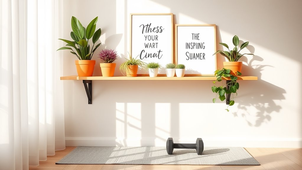 summer exercise room decor