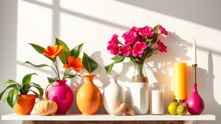 summer party shelf styling