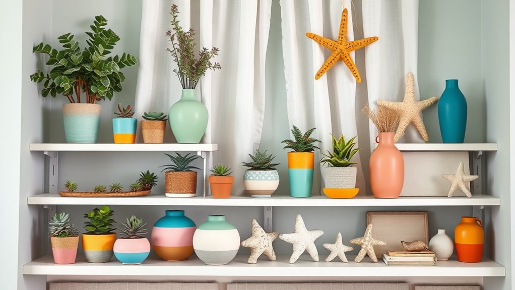 summer shelf decor ideas