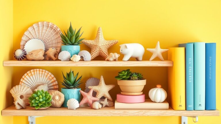 summer shelf decoration ideas
