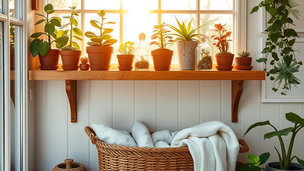 summer sunroom shelf ideas