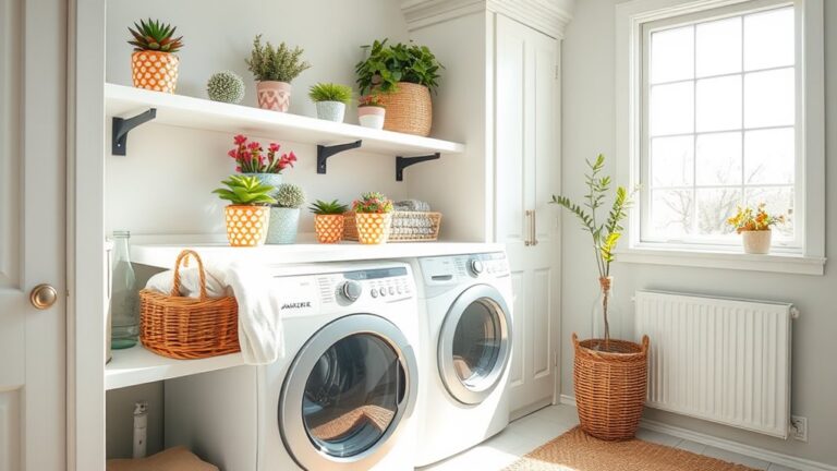 summer utility room decor