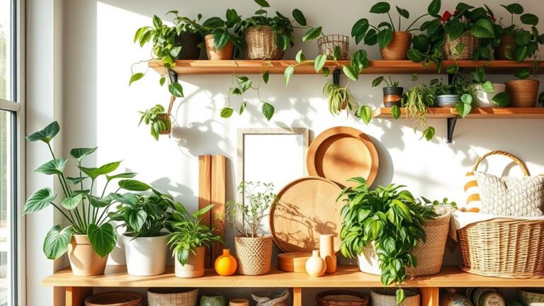 sustainable summer shelf styling