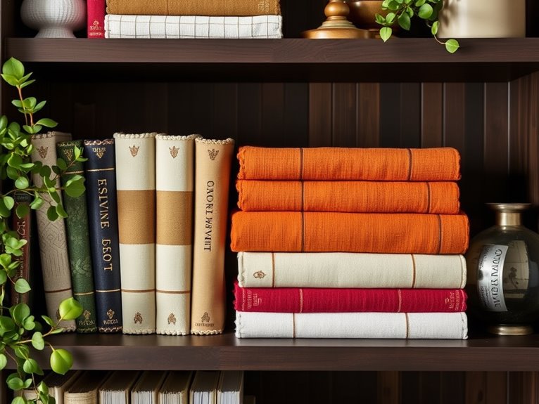 textiles used for books