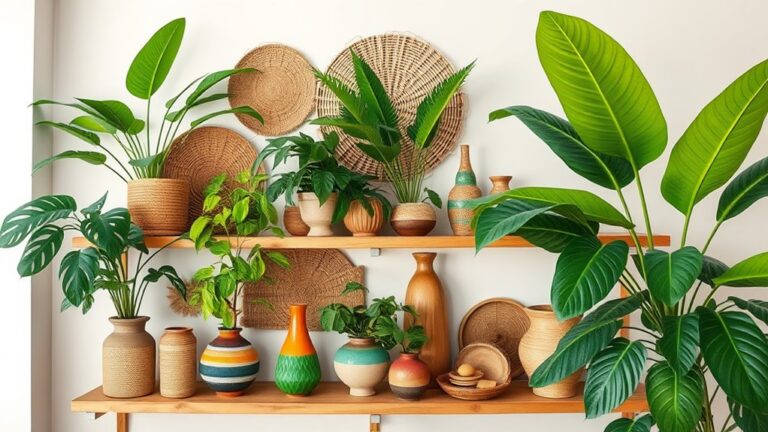 tropical decor shelf ideas