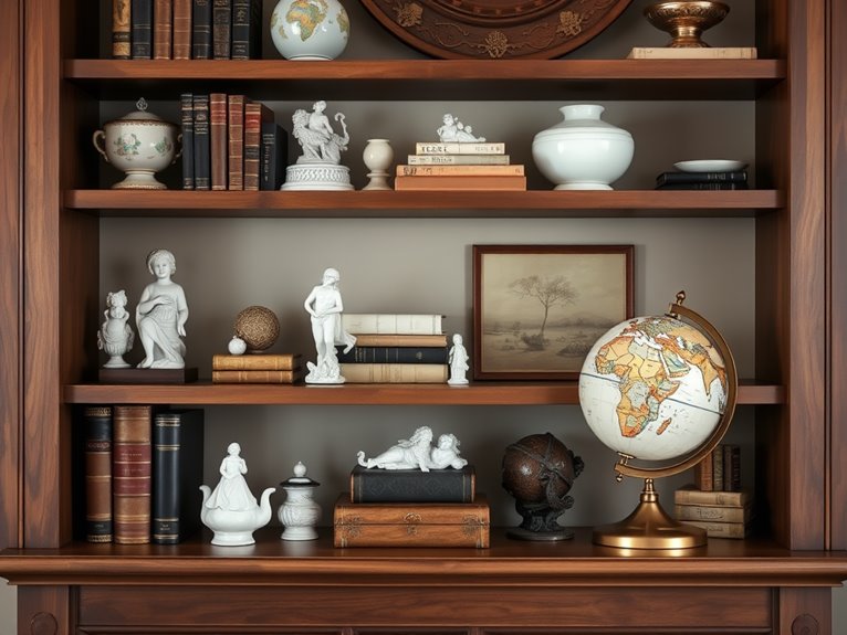 unique antique collection display