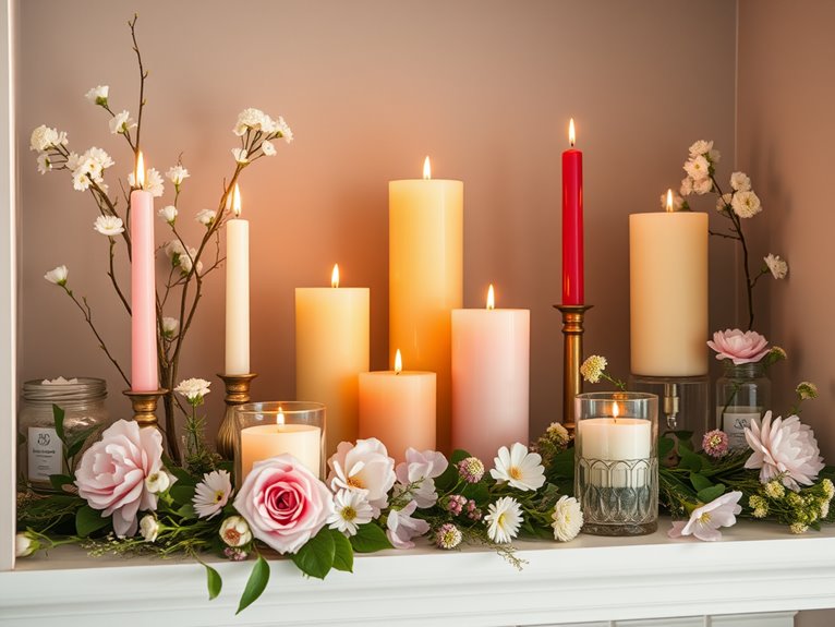 unique candle display ideas