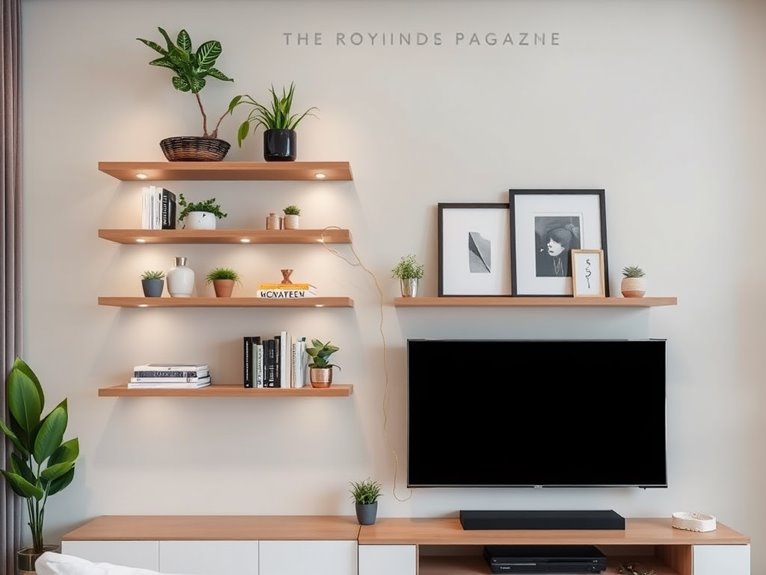 utilize wall mounted storage