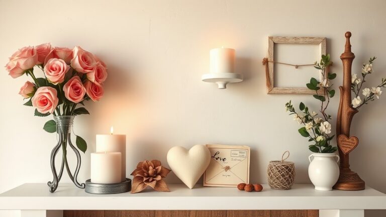valentine s day shelf decor