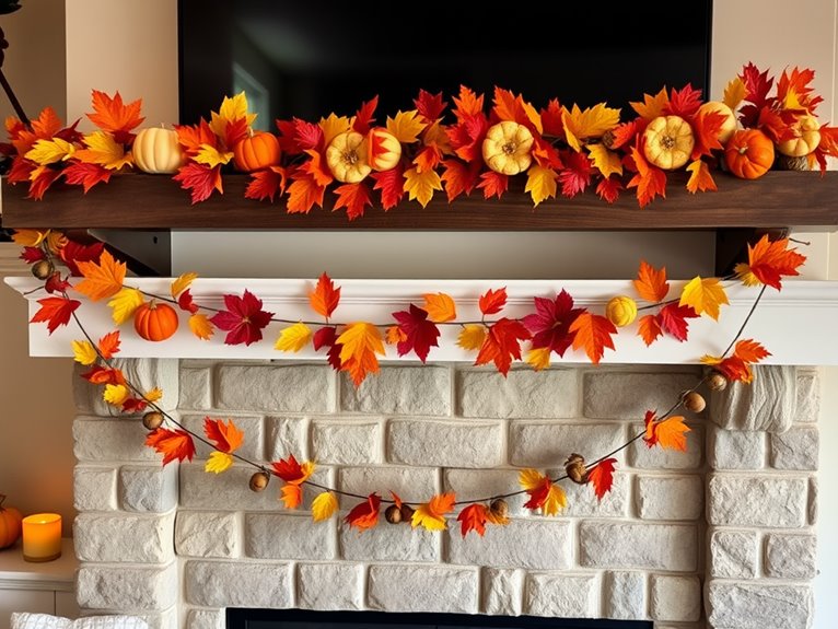 vibrant autumn decoration garland