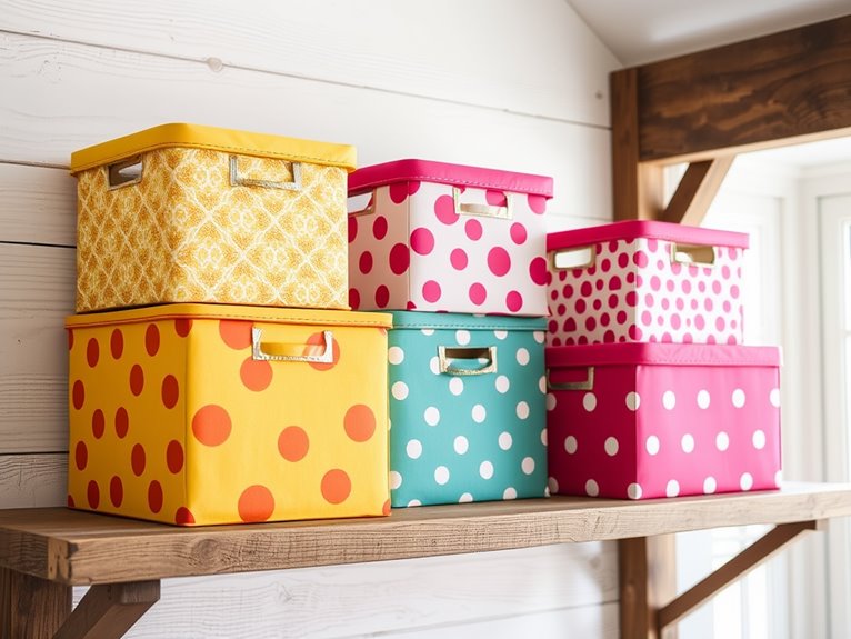 vibrant handmade storage solutions