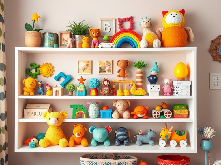 vibrant playful toy arrangements