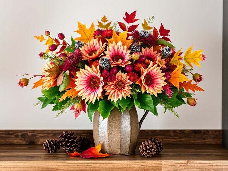vibrant seasonal flower displays