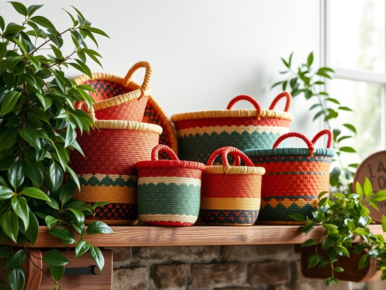 vibrant woven storage solutions