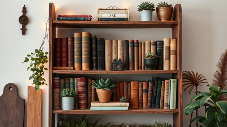 vintage bookshelf decor ideas